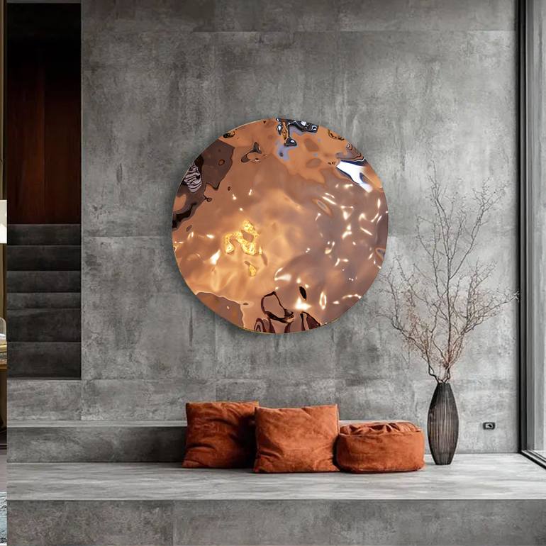 Original Art Deco Seascape Sculpture by Anna Sidi-Yacoub