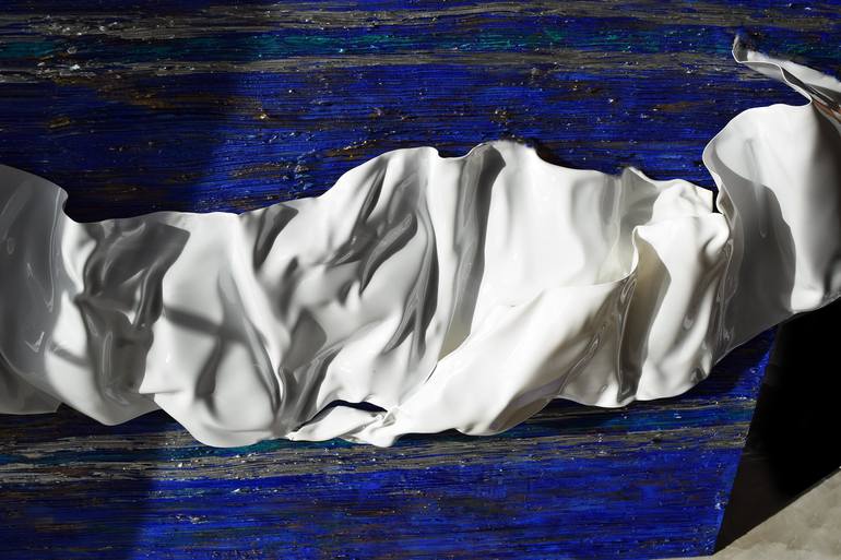 Original 3d Sculpture Seascape Sculpture by Anna Sidi-Yacoub