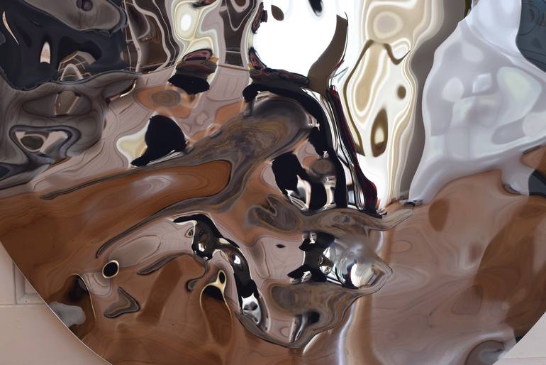 Original Abstract Seascape Sculpture by Anna Sidi-Yacoub