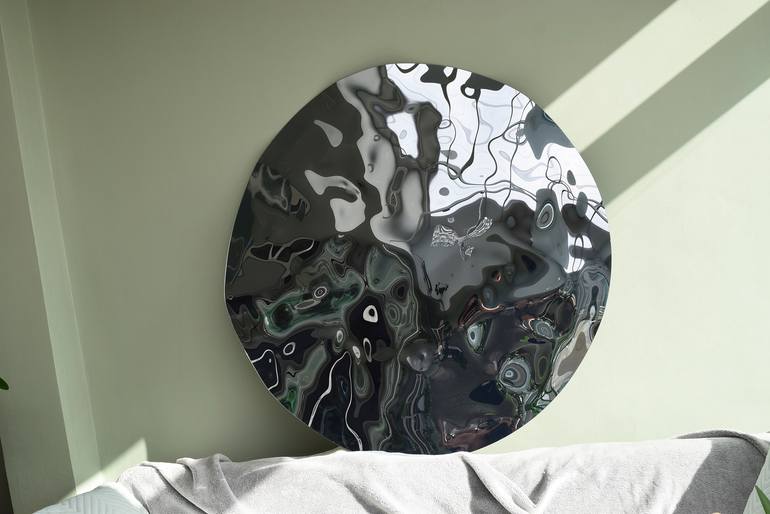 Original Abstract Seascape Sculpture by Anna Sidi-Yacoub