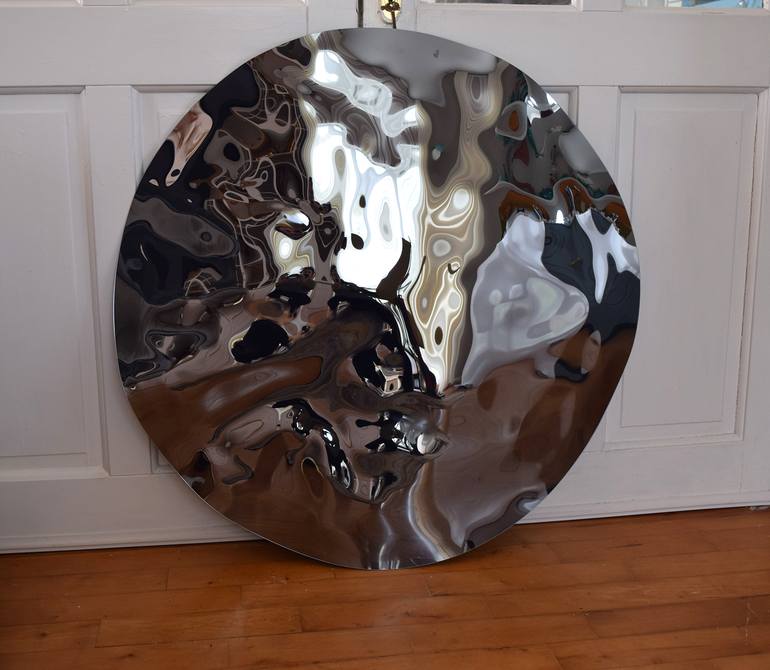Original Abstract Seascape Sculpture by Anna Sidi-Yacoub