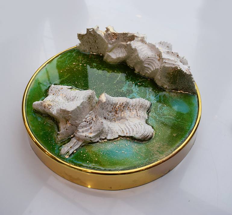 Original Art Deco Abstract Sculpture by Anna Sidi-Yacoub
