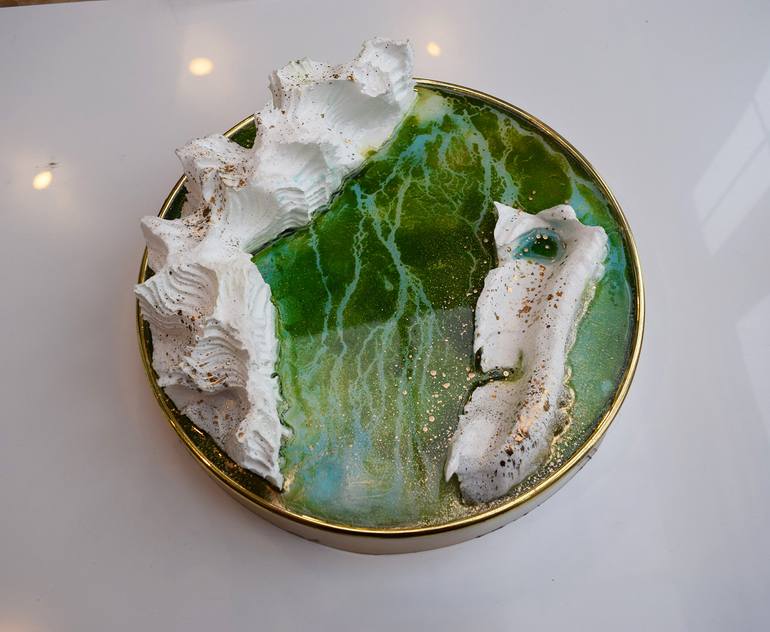 Original Art Deco Abstract Sculpture by Anna Sidi-Yacoub