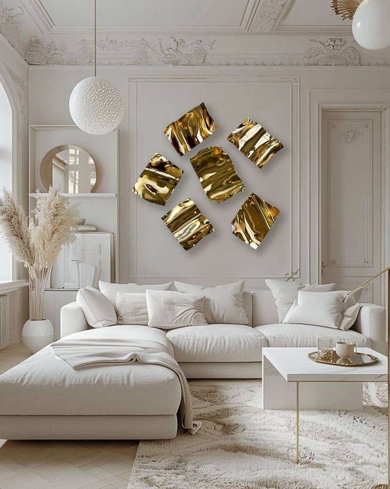 Original Art Deco Abstract Sculpture by Anna Sidi-Yacoub