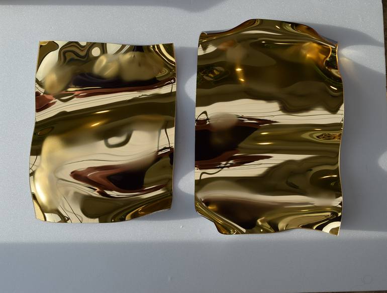 Original Art Deco Abstract Sculpture by Anna Sidi-Yacoub