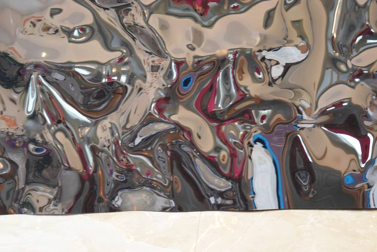 Original Art Deco Seascape Sculpture by Anna Sidi-Yacoub