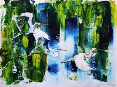 Print of Abstract Expressionism Animal Paintings by Anna Sidi-Yacoub