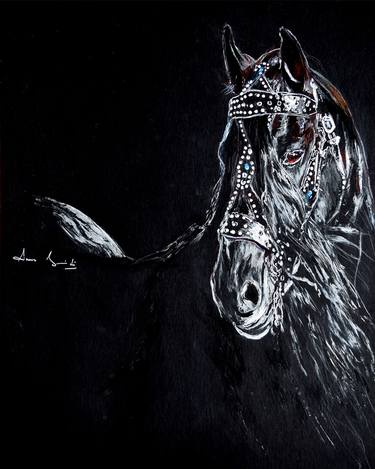 Original Horse Drawings by Anna Sidi-Yacoub