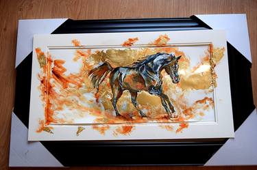 Original Conceptual Horse Paintings by Anna Sidi-Yacoub