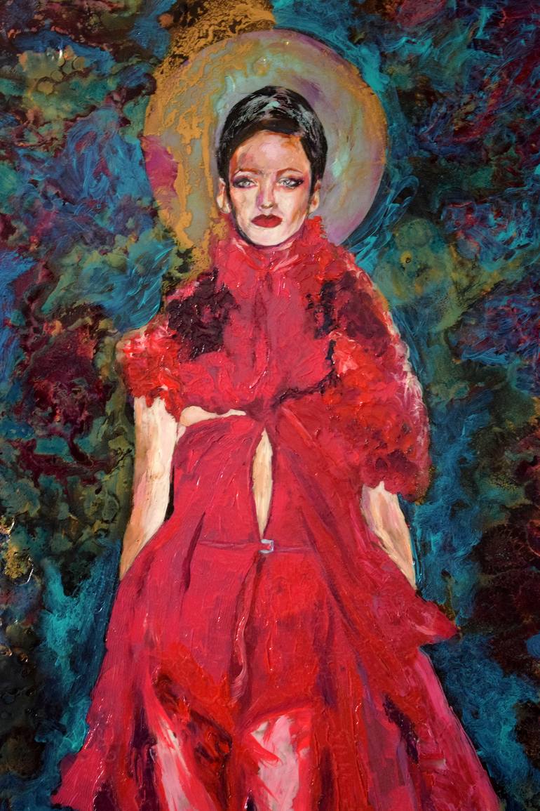 Original Modern Fashion Painting by Anna Sidi-Yacoub