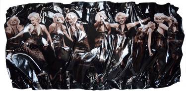 SCULPTURAL MARILYN 132 CM X 66 CM NEW SERIES OF 3D CONTEMPORARY ABSTRACTS OFFICE HOME thumb