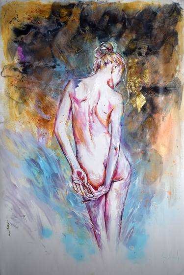 Original Figurative Nude Paintings by Anna Sidi-Yacoub