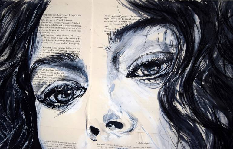 Original Portrait Painting by Anna Sidi-Yacoub