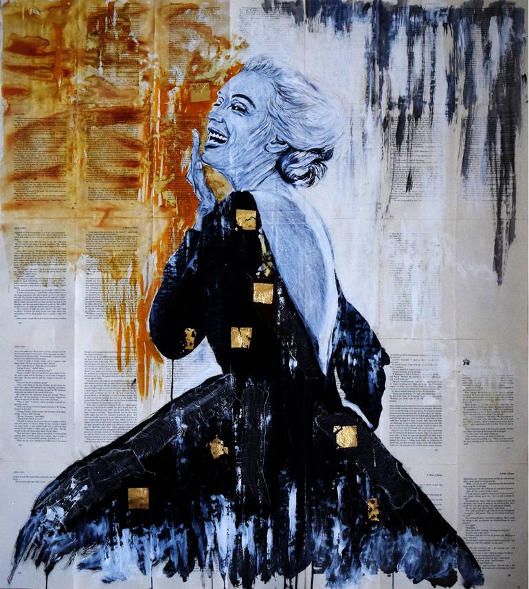 Original Art Deco Celebrity Paintings by Anna Sidi-Yacoub