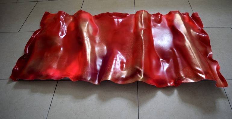 Original Art Deco Abstract Painting by Anna Sidi-Yacoub