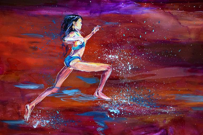 Original Water Painting by Anna Sidi-Yacoub