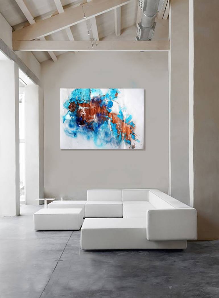 Original Conceptual Abstract Painting by Anna Sidi-Yacoub