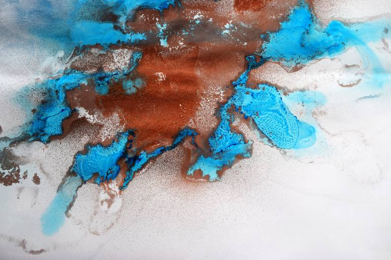 Original Conceptual Abstract Painting by Anna Sidi-Yacoub