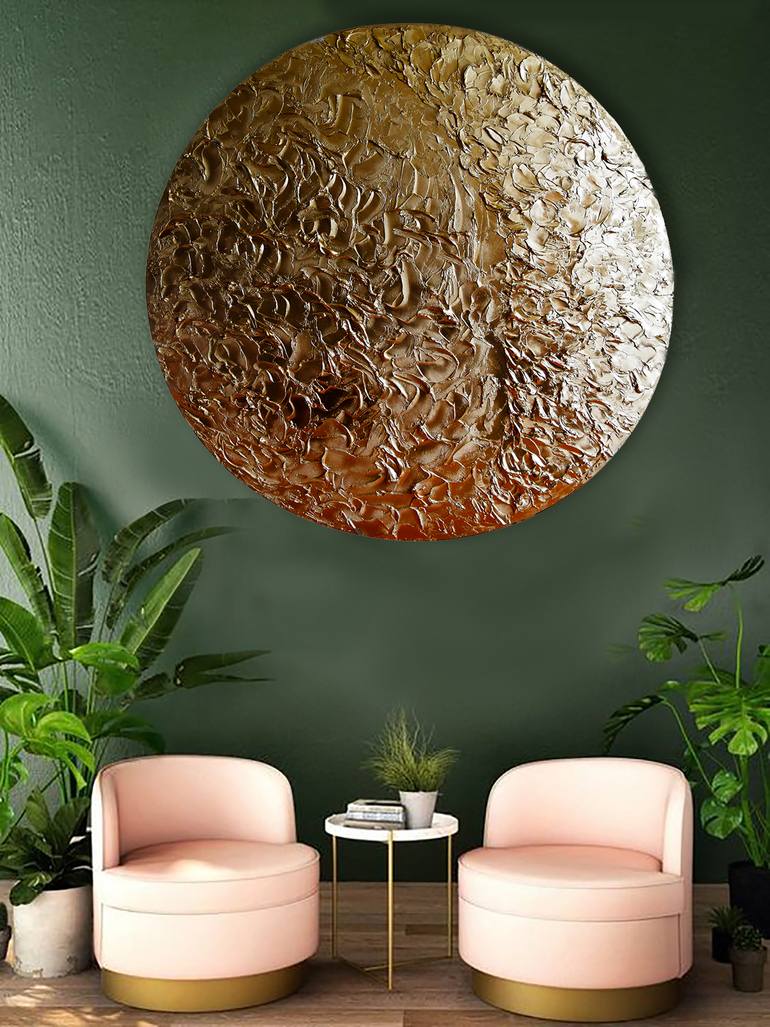 Original Art Deco Abstract Painting by Anna Sidi-Yacoub