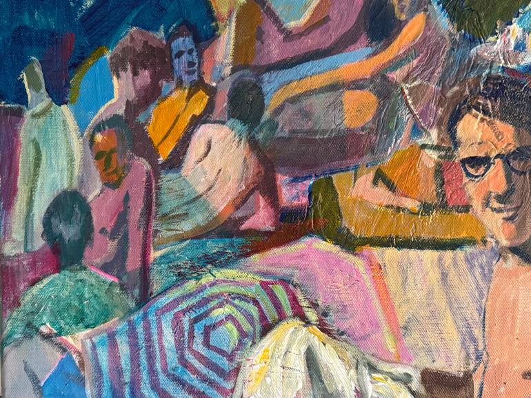 Original Abstract Beach Painting by Gabriel Palma