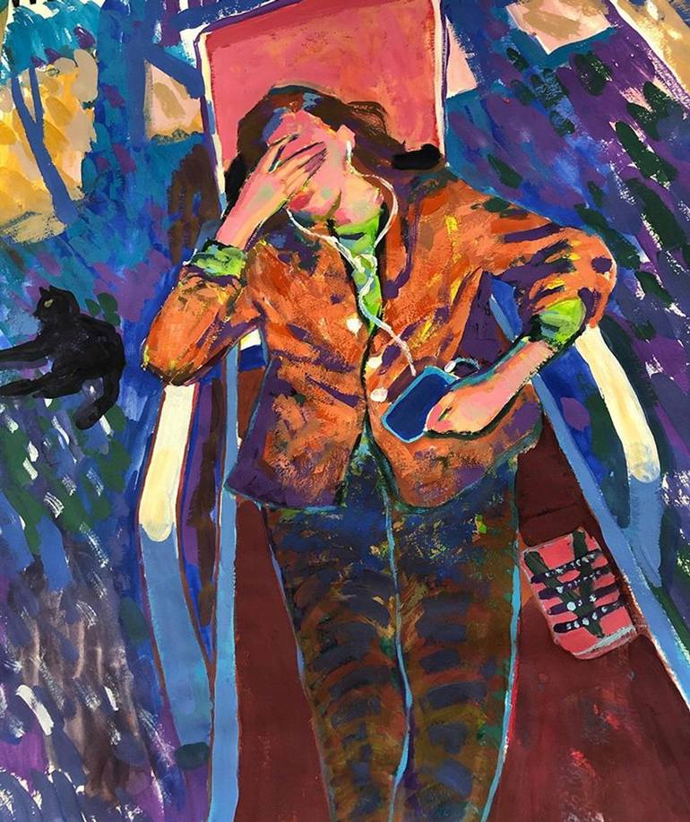 Original Figurative Women Paintings by Gabriel Palma