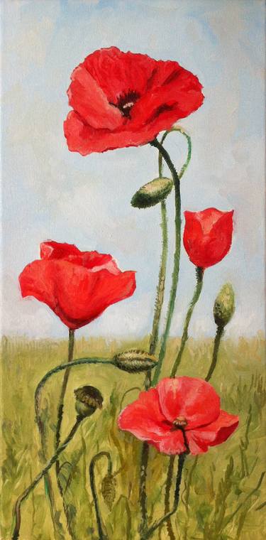 Original Realism Floral Paintings by Miroslaw Pieprzyk