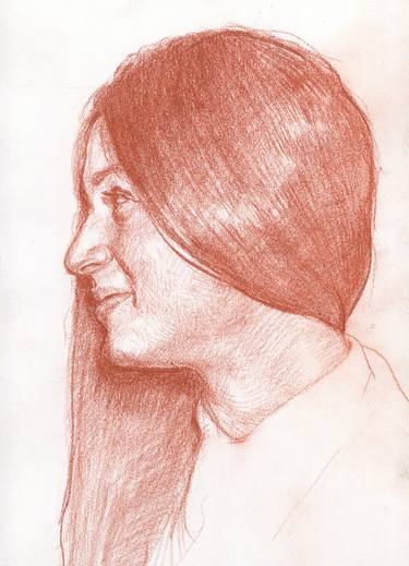 Original Figurative Portrait Drawings by Miroslaw Pieprzyk