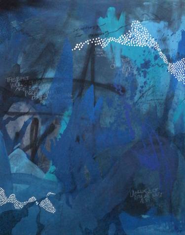 Print of Abstract Love Mixed Media by Aida Enriquez