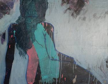 Original Abstract Expressionism Body Painting by Aida Enriquez