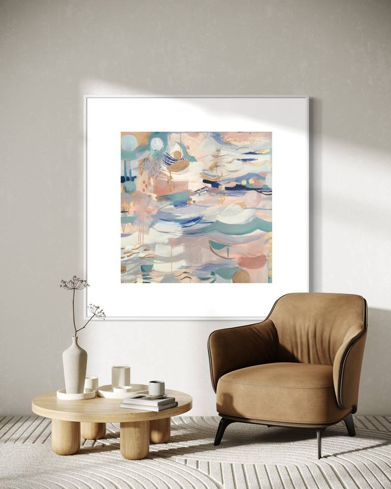 Original Abstract Painting by Aida Enriquez