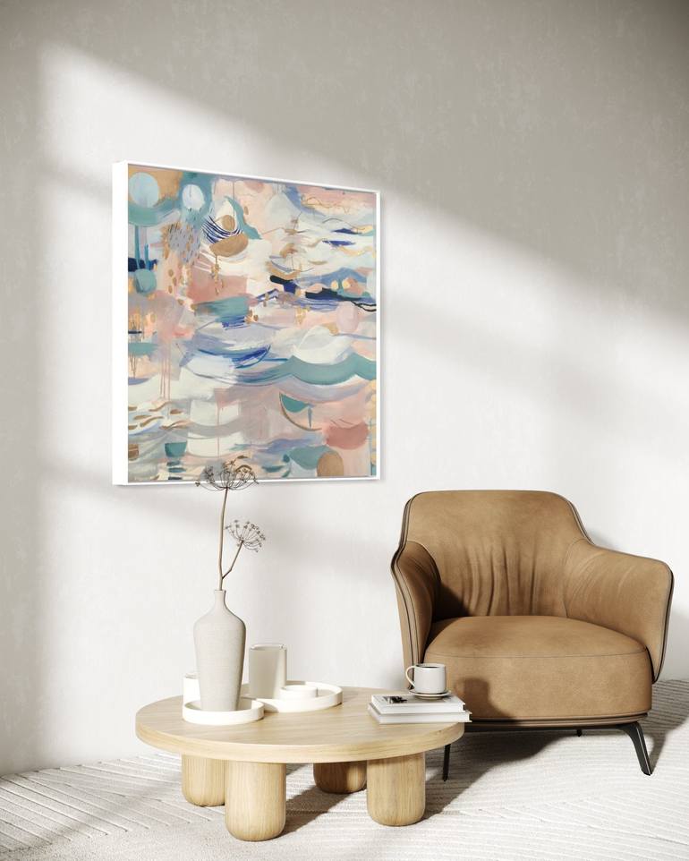 Original Abstract Painting by Aida Enriquez