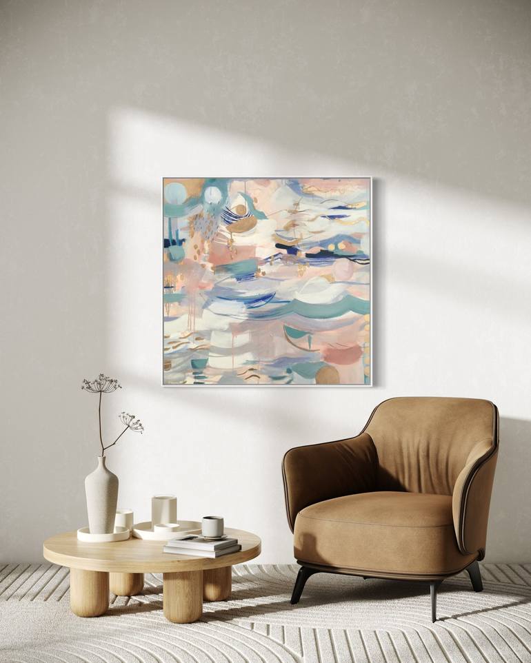 Original Abstract Painting by Aida Enriquez