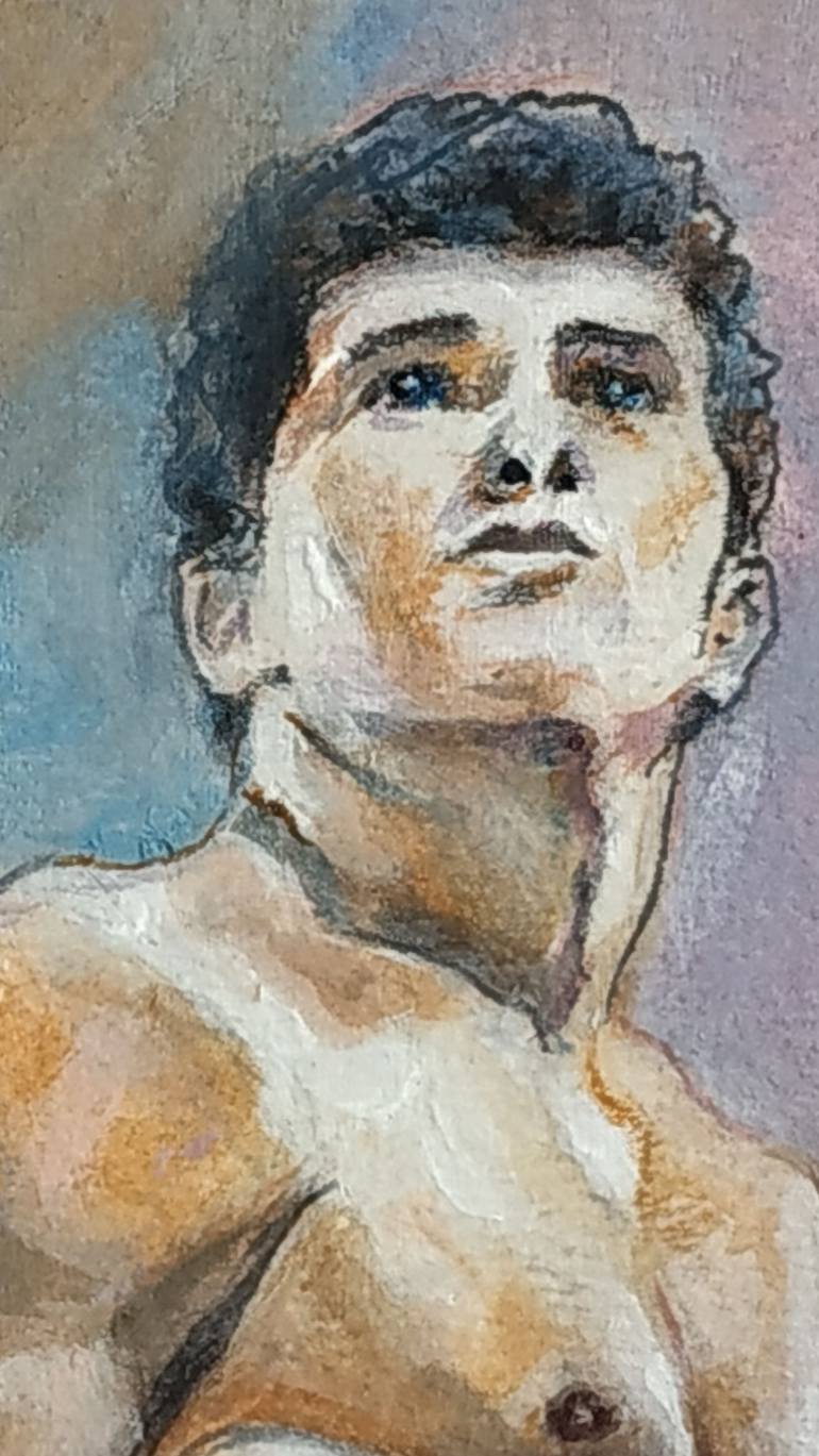 Original Figurative Nude Painting by Loic Le Phoque Fringant