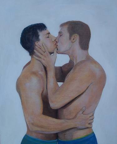 Original Realism Erotic Paintings by Loic Le Phoque Fringant