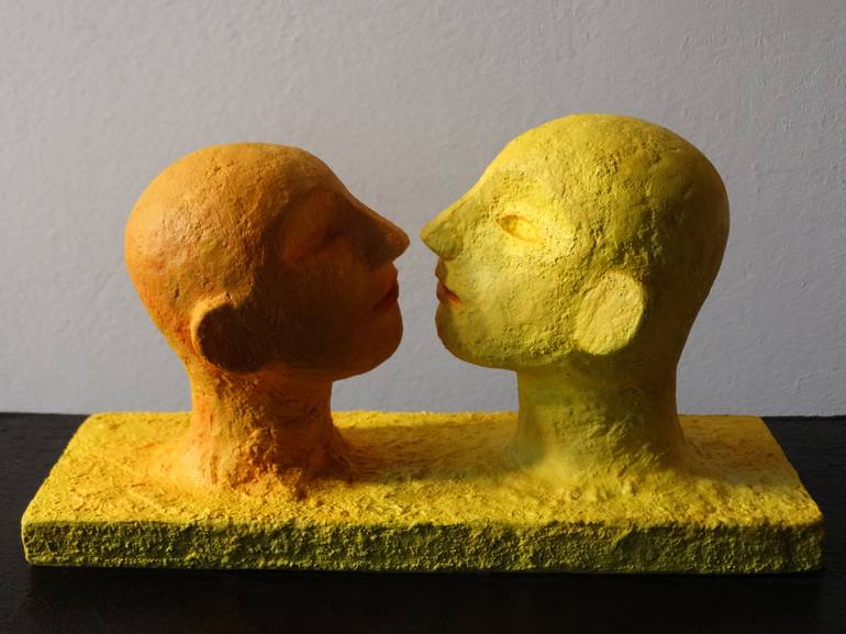 Original Figurative Men Sculpture by Loic Le Phoque Fringant
