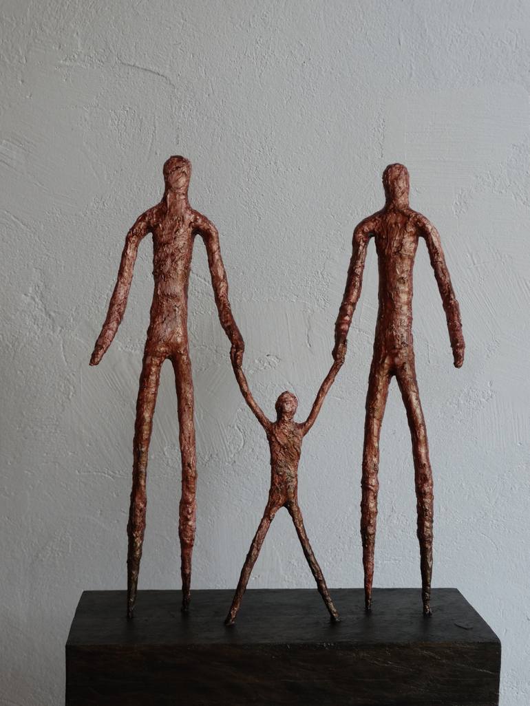 Original People Sculpture by Loic Le Phoque Fringant