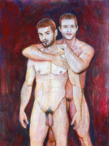 Print of Figurative Men Paintings by Loic Le Phoque Fringant