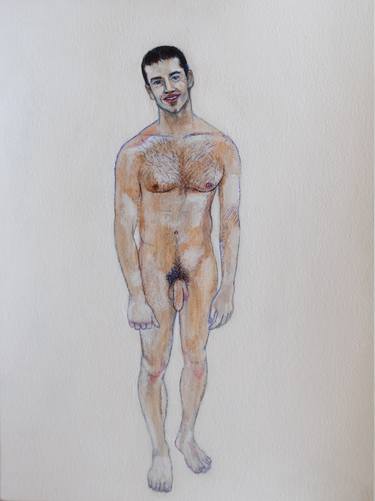 Original Figurative Nude Paintings by Loic Le Phoque Fringant