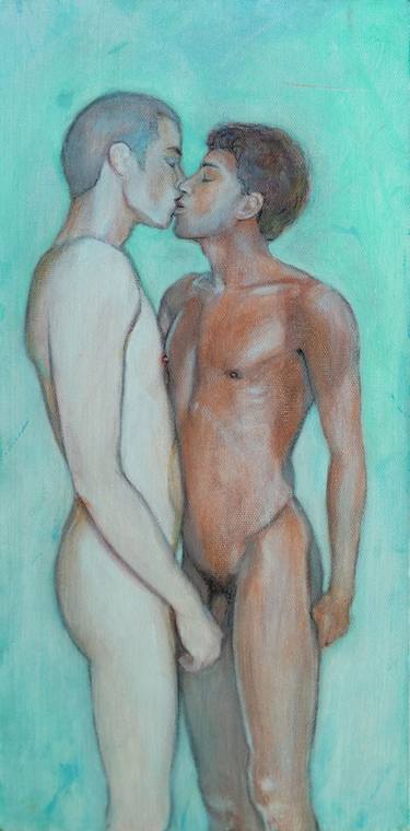 Original Realism Erotic Paintings by Loic Le Phoque Fringant