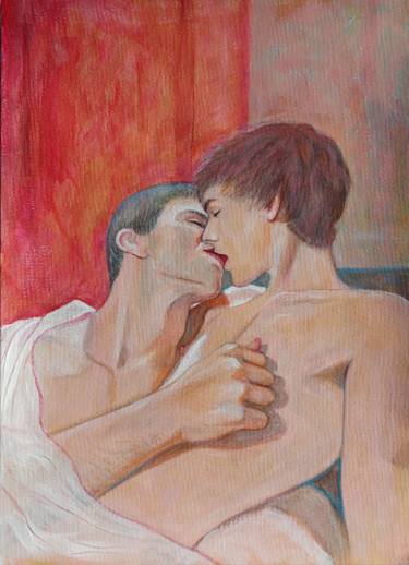 Original Realism Erotic Paintings by Loic Le Phoque Fringant