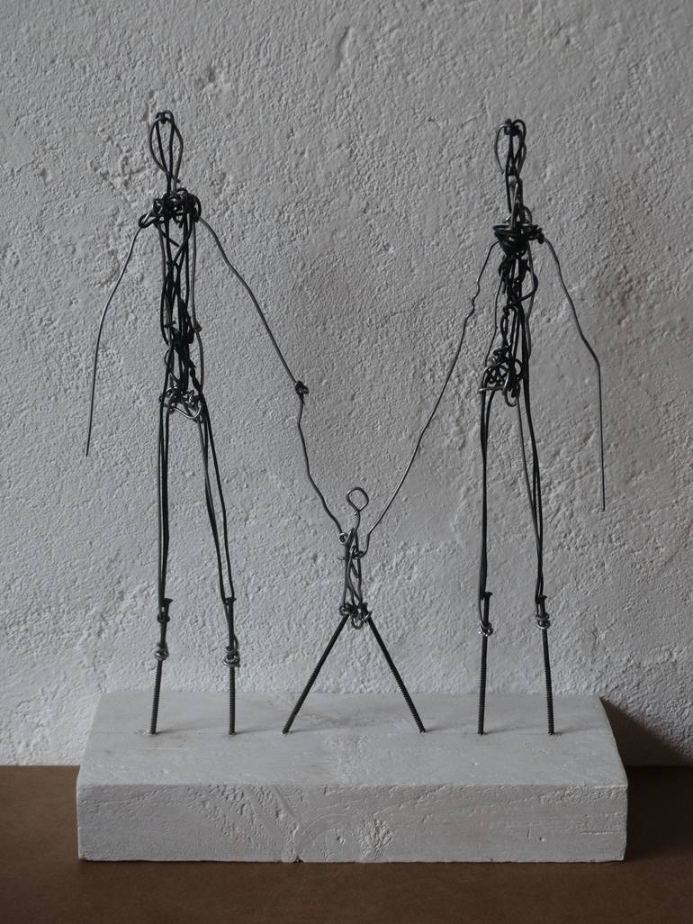 Original Expressionism Family Sculpture by Loic Le Phoque Fringant