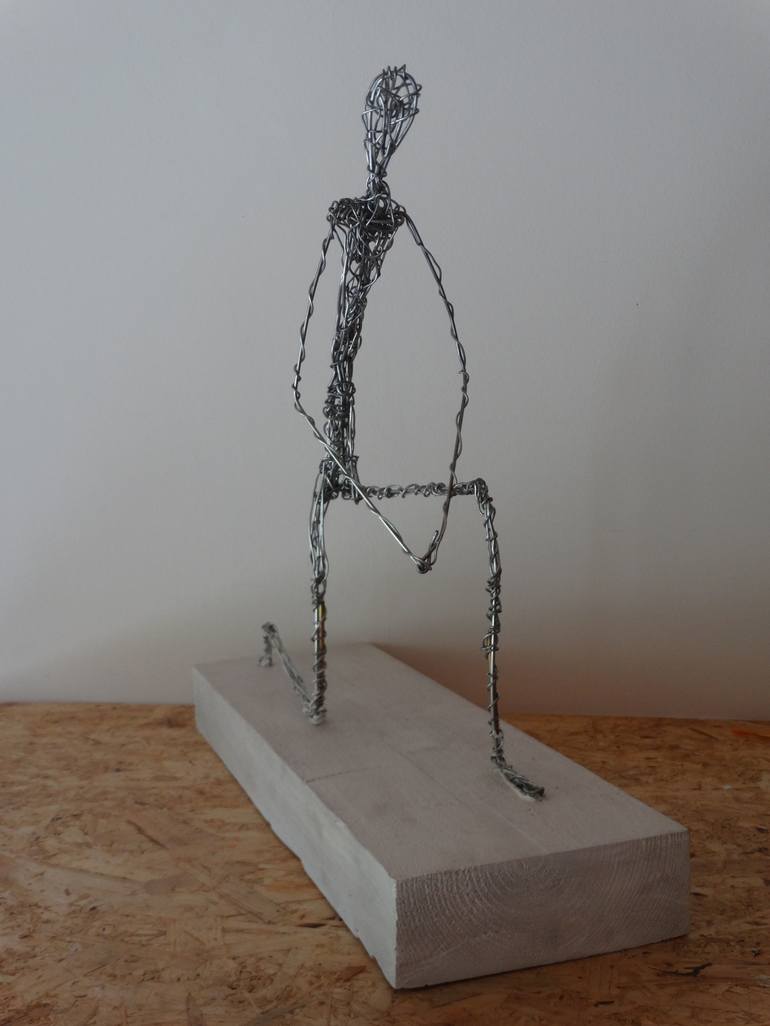 Original Abstract Expressionism Education Sculpture by Loic Le Phoque Fringant
