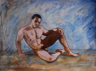 Original Figurative Nude Paintings by Loic Le Phoque Fringant