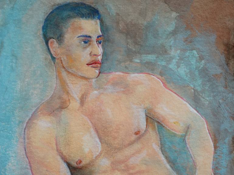 Original Nude Painting by Loic Le Phoque Fringant