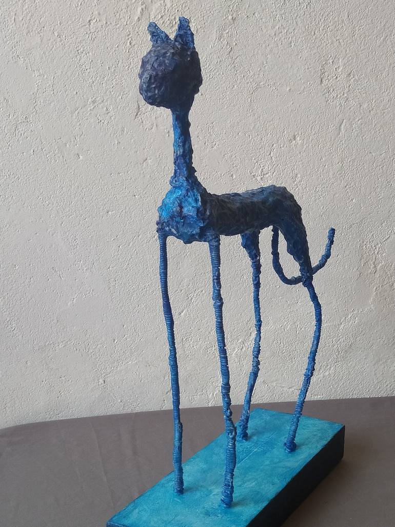 Original Abstract Expressionism Animal Sculpture by Loic Le Phoque Fringant
