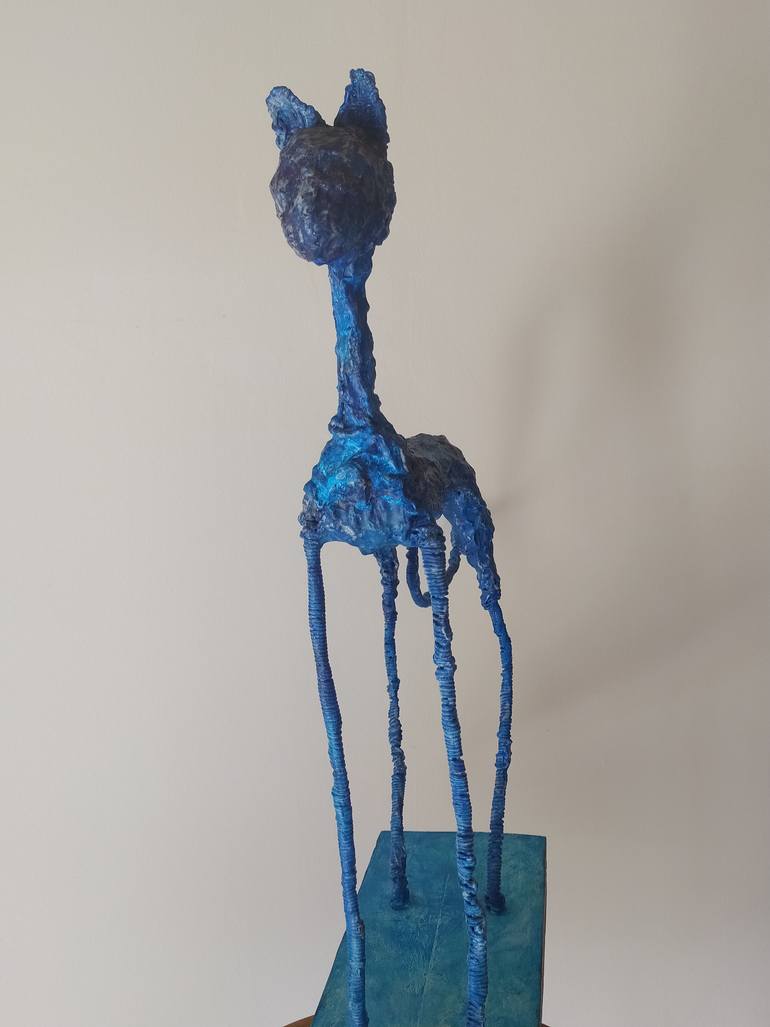 Original Abstract Expressionism Animal Sculpture by Loic Le Phoque Fringant