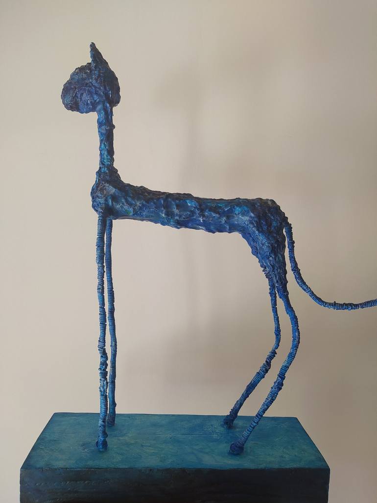 Original Abstract Expressionism Animal Sculpture by Loic Le Phoque Fringant