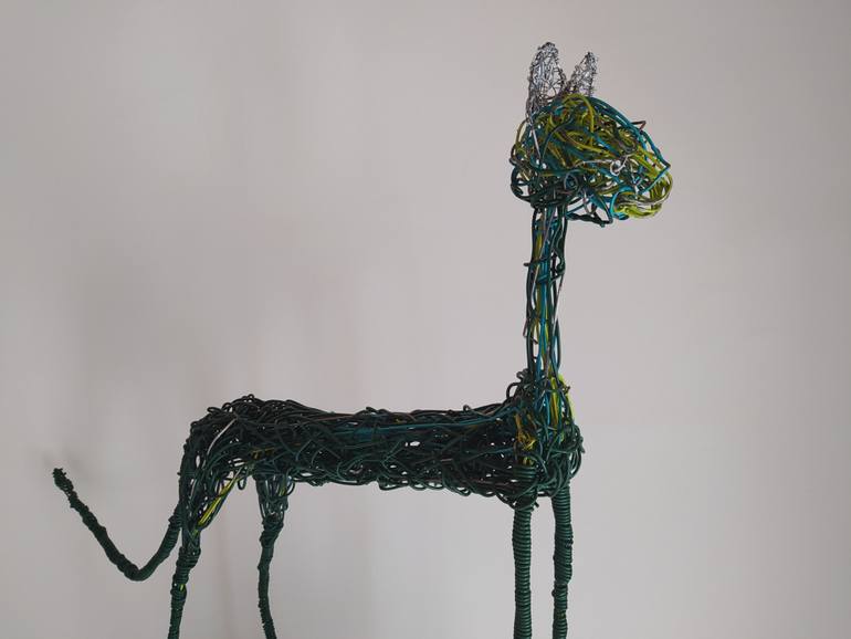 Original Abstract Expressionism Animal Sculpture by Loic Le Phoque Fringant