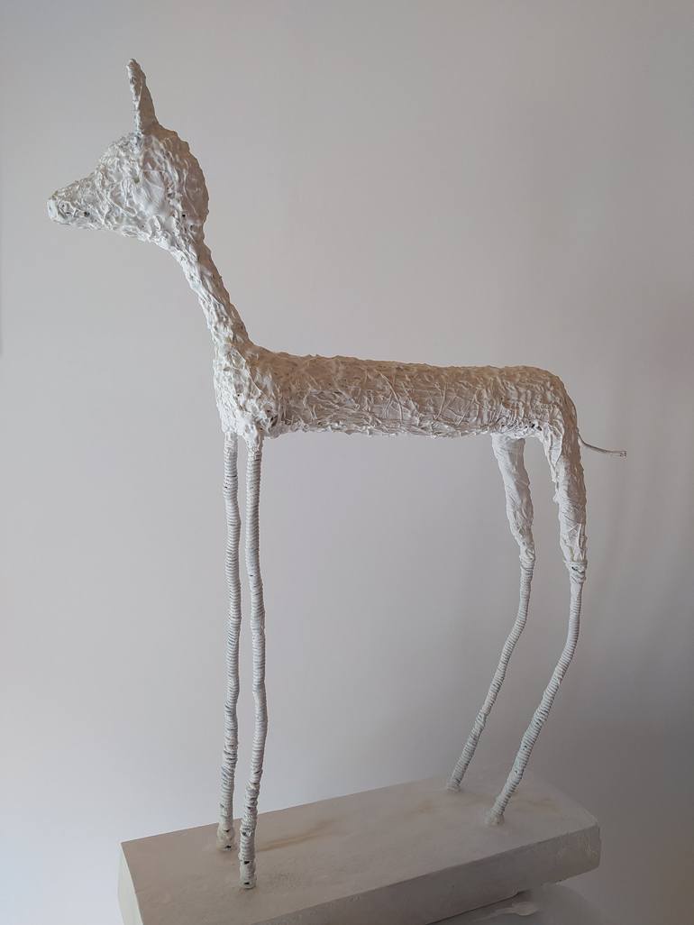 Original Figurative Animal Sculpture by Loic Le Phoque Fringant