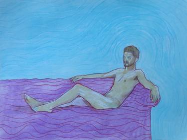 Original Pop Art Nude Paintings by Loic Le Phoque Fringant